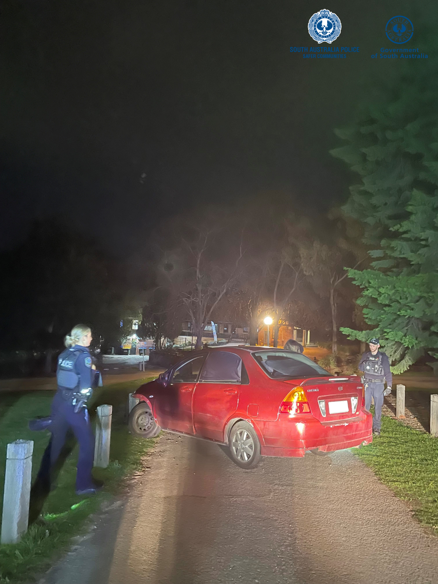Drink driver crashes at golf course