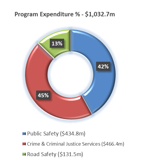 Donut chart displaying Program Expenditure for 2021/2022 financial year