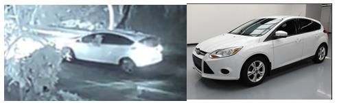 CCTV image and a similar vehicle