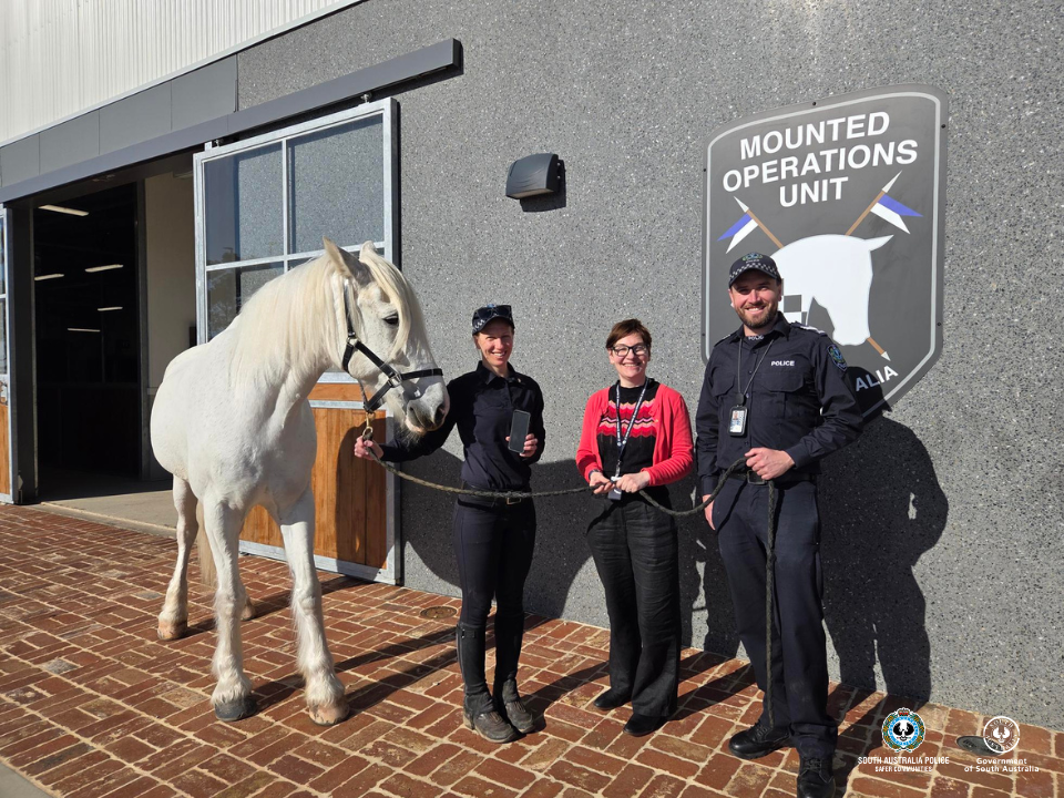 Mounted Operations Unit with the new phone
