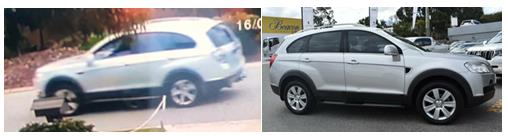 CCTV image and similar vehicle