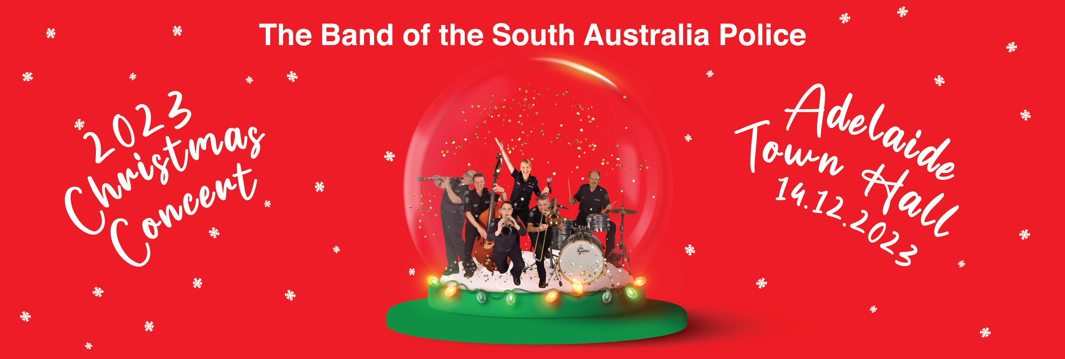 The Band of South Australia Police 2023 Christmas concert Adelaide Town Hall 14 December 2023