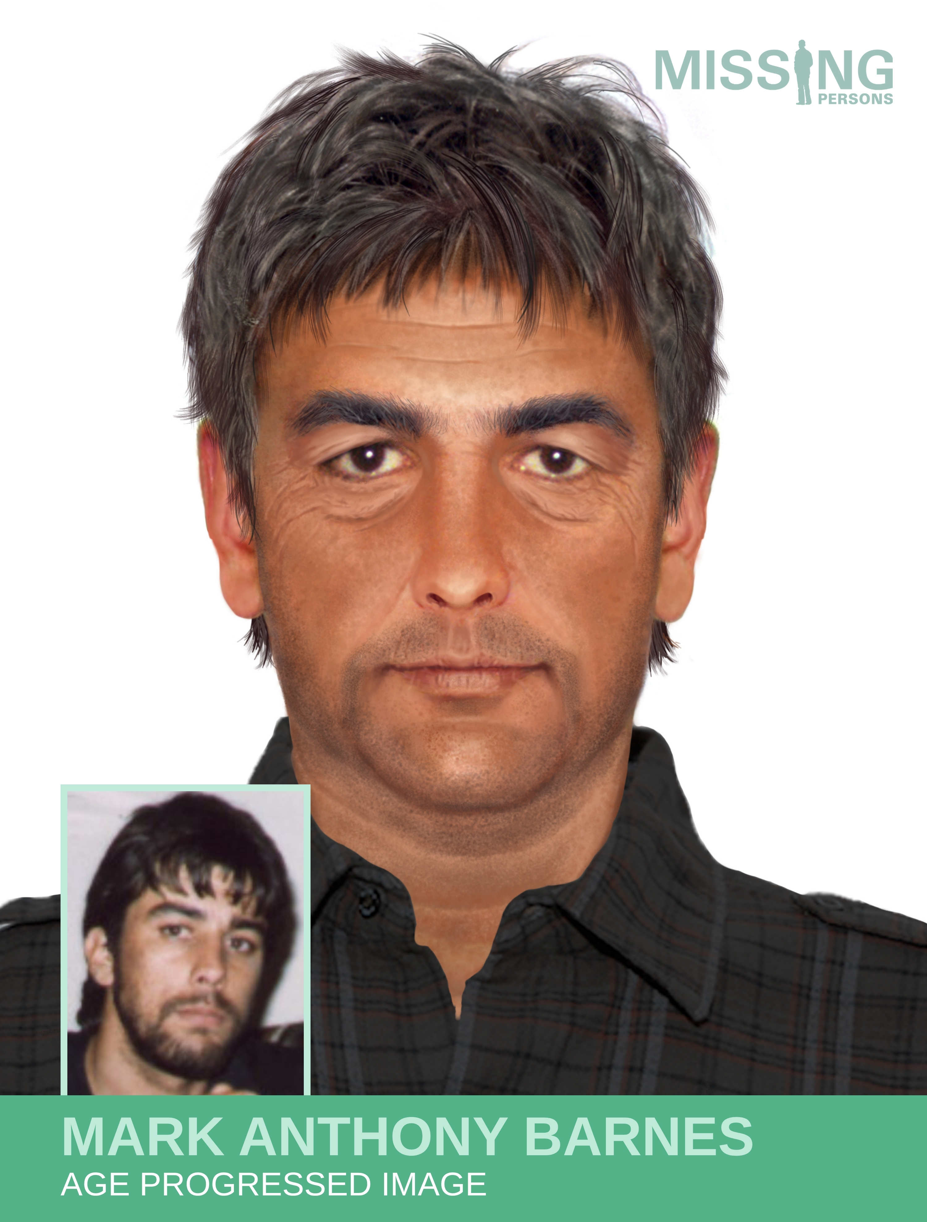Age progressed image of Mark Anthony Barnes