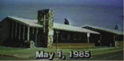 Photo of the Church of Christ Hall on 1 May 1985