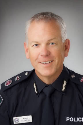 head and shoulder shot Commissioner of Police Grant Stevens